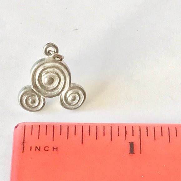 Vintage Disney Mickey Mouse Earrings Ears Icon Swirl Crystal Silver Disneyana - Picture 7 of 7